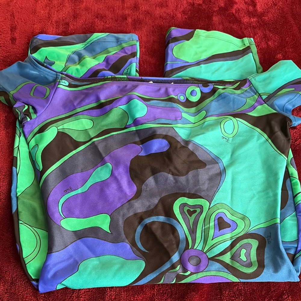 Emilio Pucci Pink and Yellow Designer Bag